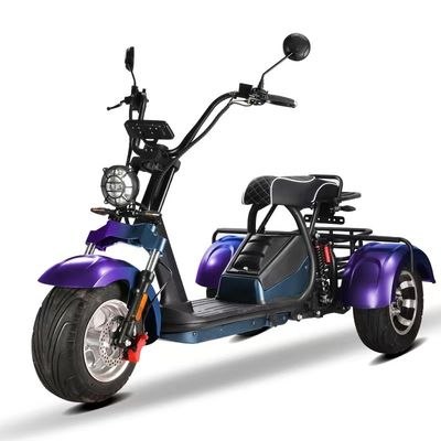 Unisex 2000w Citycoco Scooter eléctrico con 3 ruedas y alcance de 60-80 km por carga