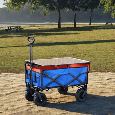 Aotong Motor Garden Wagon Canvas Plegable para cuatro ruedas Plegable Go Kart en el sector industrial