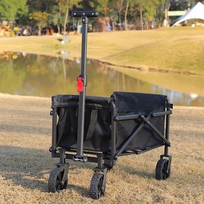 Carro de campamento plegable al aire libre con neumáticos de 10 cm de ancho y marco ligero