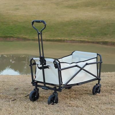 Carro de campamento plegable al aire libre con neumáticos de 10 cm de ancho y marco ligero