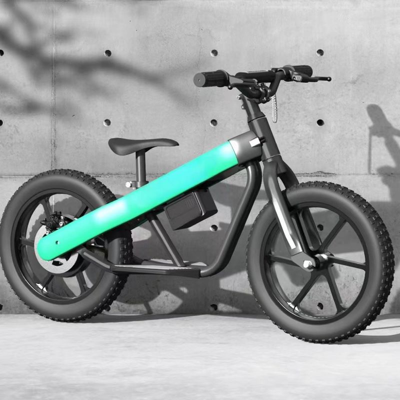 300W 24V batería niños mini bicicleta eléctrica de equilibrio con neumático neumático y 3 velocidades