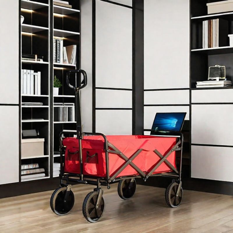 Carro utilitario plegable al aire libre de soporte personalizado para aventuras de jardín y deportes