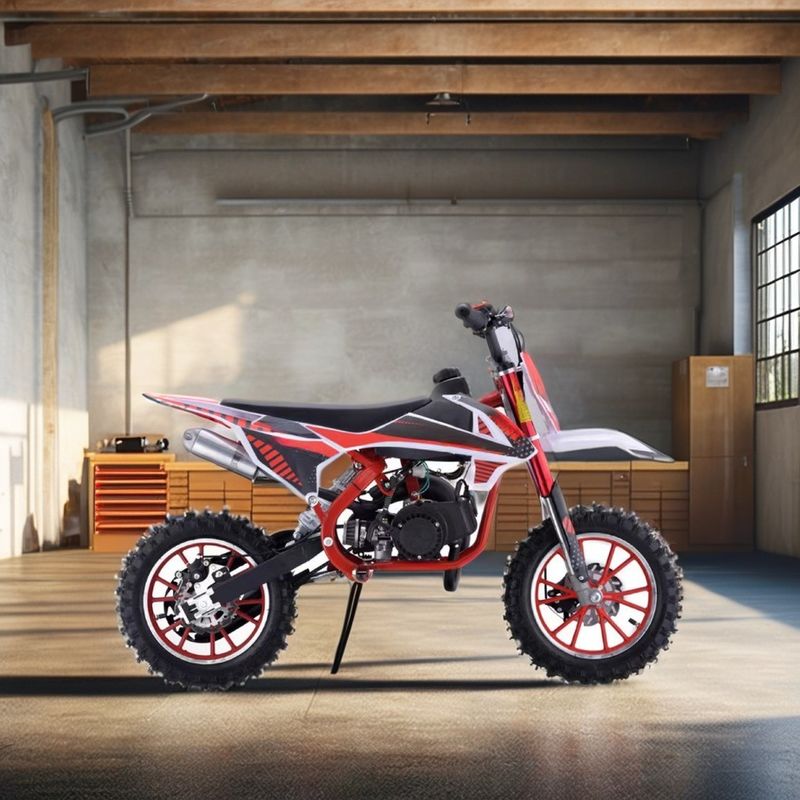 Velocidad máxima 40 60km/h 49cc Mini Dirt Bike Fuera de la carretera Motocicleta Motocross colores personalizables