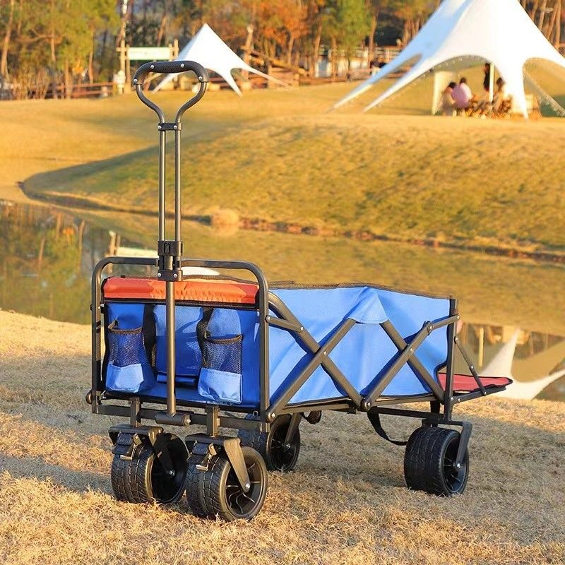 17cm de diámetro neumático para acampar al aire libre plegable pequeña carretilla para soporte personalizado