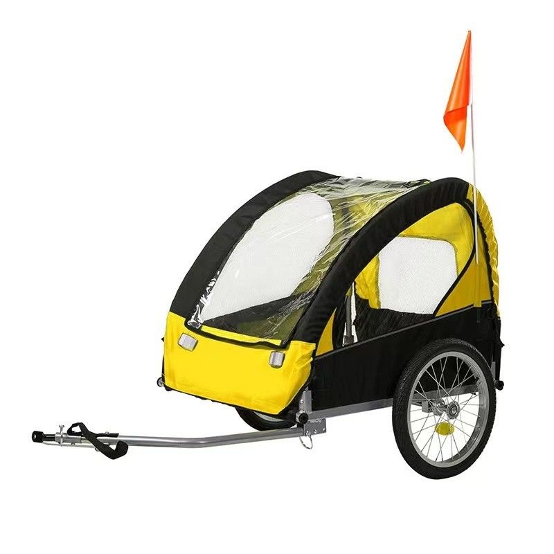 Remolque para mascotas para viajes al aire libre con diseño plegable y ruedas Otros remolques neumático delantero 14