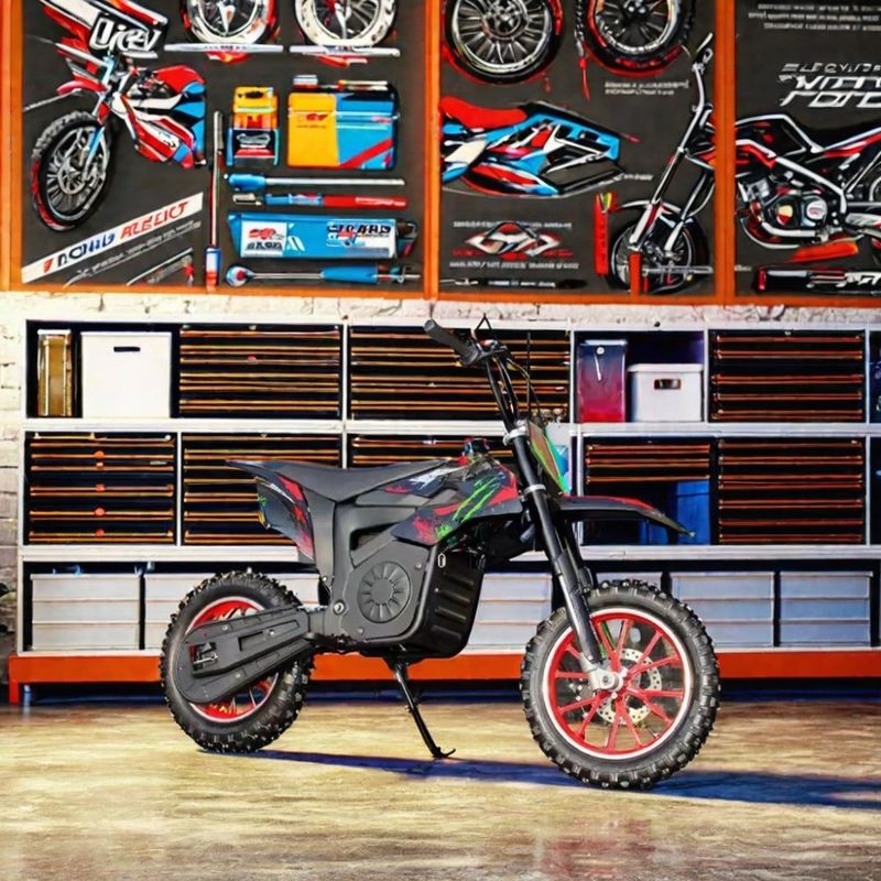 Motocicleta eléctrica de 1200W con pegatinas y velocidad máxima 40 60km/h Motocicletas todoterreno