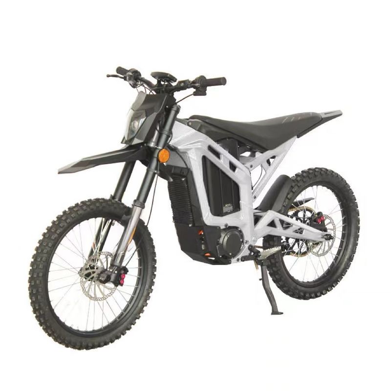 Bicicleta de tierra eléctrica de luz delantera con potencia del motor de 6000W y velocidad máxima de 80km/h