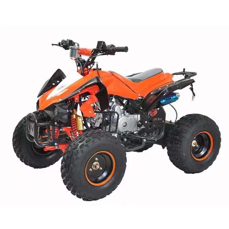 110cc/125CC motor de gas Cuatro ruedas Quad Bike con tambor delantero y sistema de freno de disco trasero