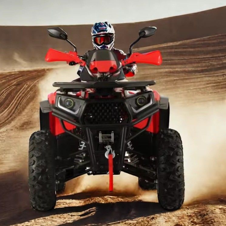 200cc ATVs de gasolina Cuad Bikes Largo alcance 4 ruedas Motocicleta con distancia entre ejes 600-1000mm